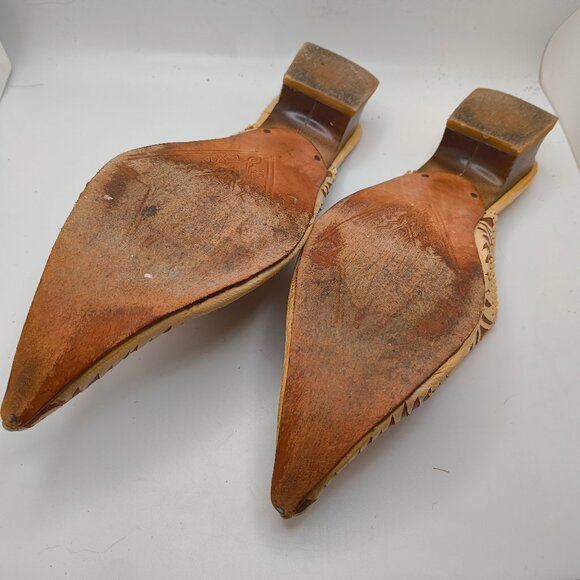 Unique Neutral Color, stunning pattern Low Mules! - Picture 6 of 6